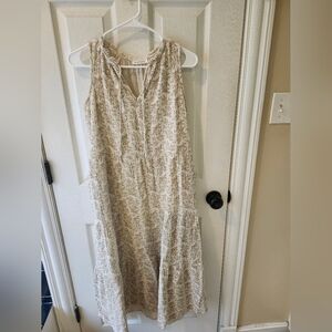 Neuflora Elegant Cream Midi Dress